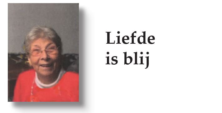 liefde is blij